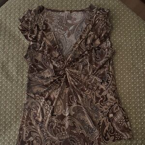 Susan Lawrence. Multi-colored top